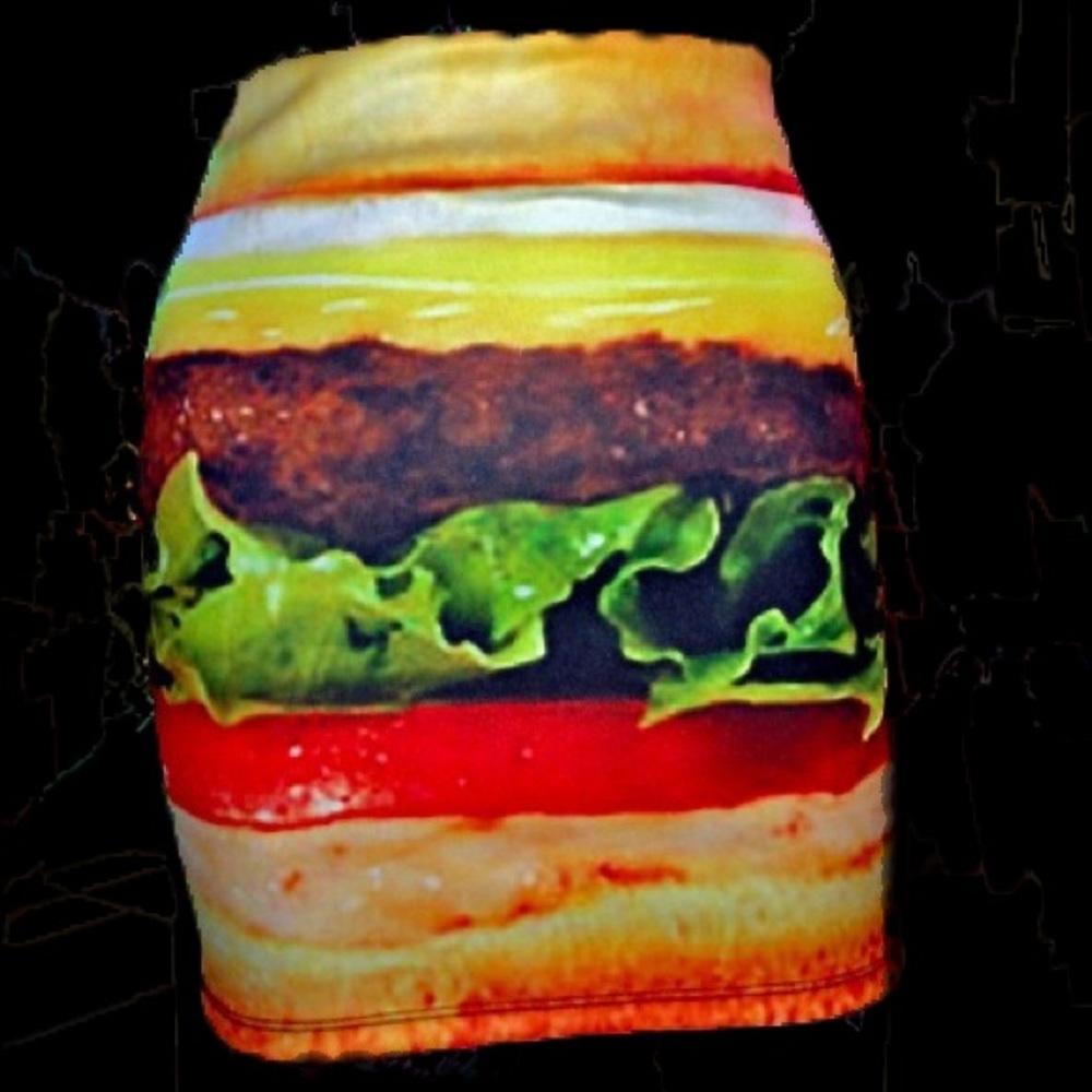 O-Mighty OmWeekend Hamburger Mini Skirt